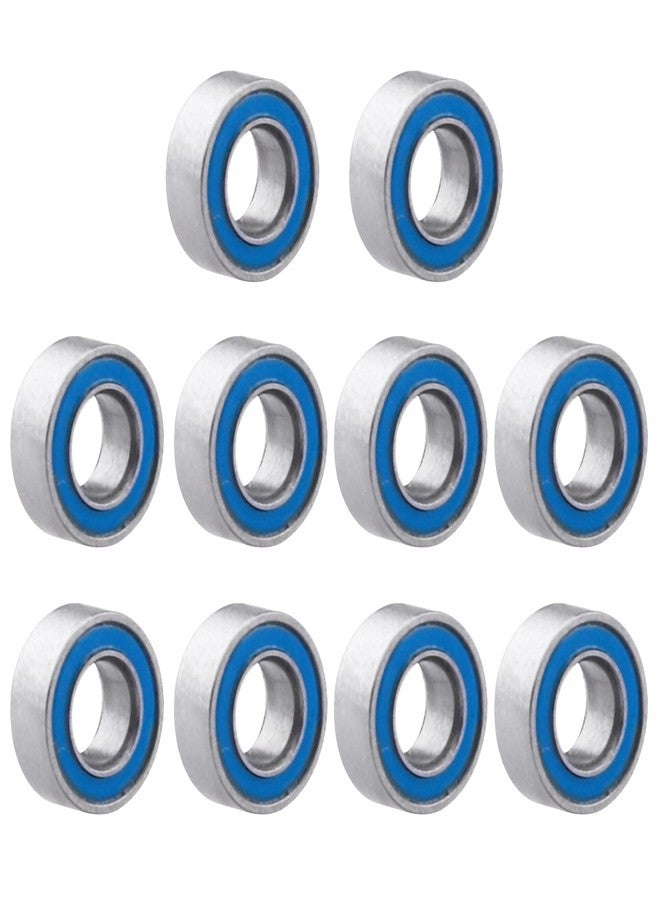 FriHobby Steel RC Ball Bearings Double Rubber Sealed Deep Groove Miniature Bearings, Set of 10 (3x6x2.5mm MR63-2RS) - Image 1
